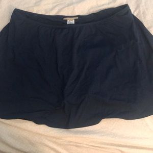 Navy blue swimsuit skirt